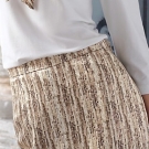 Rock aus reiner Seide